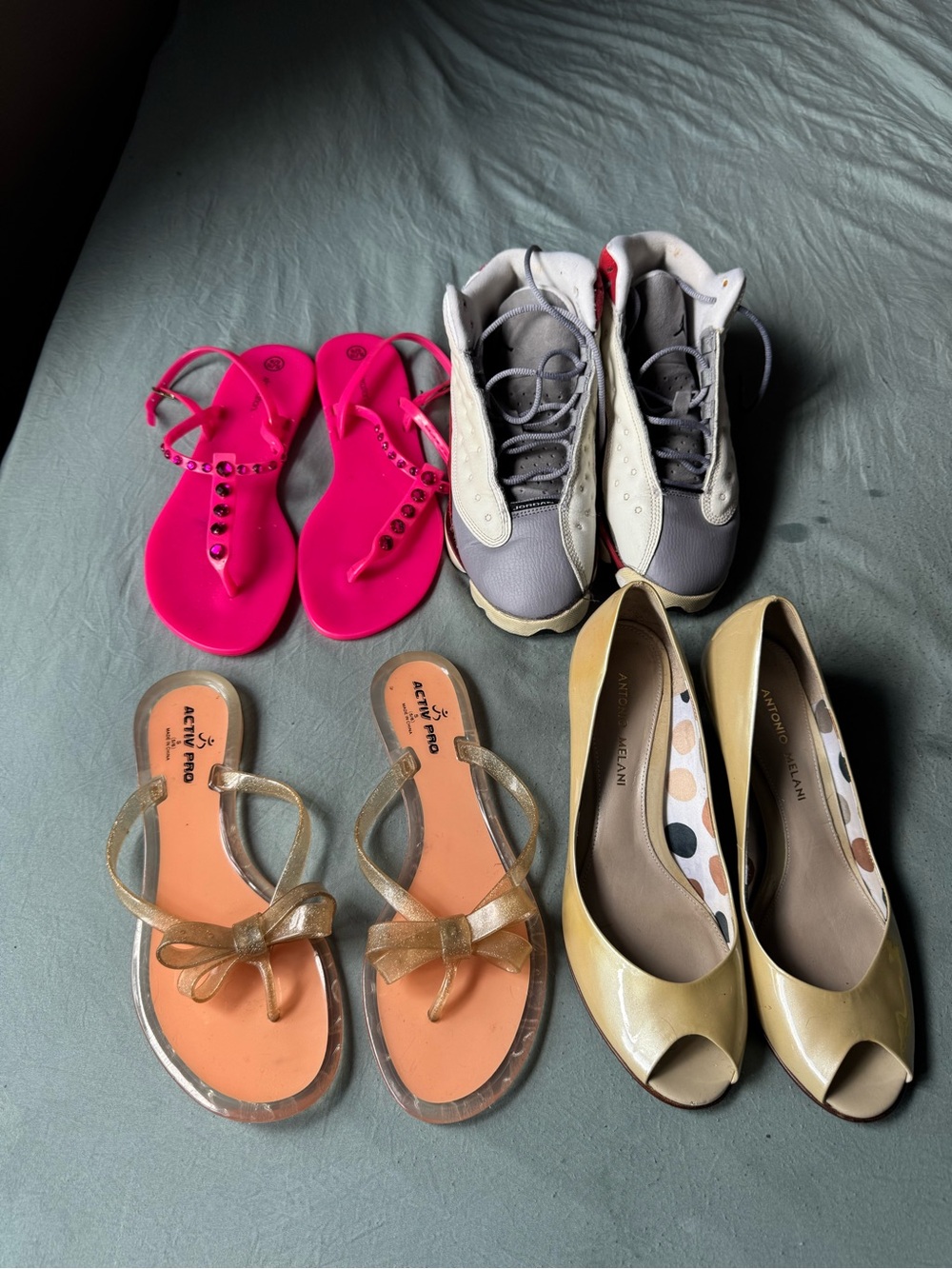 Sandals flip flops heels Jordan sneakers